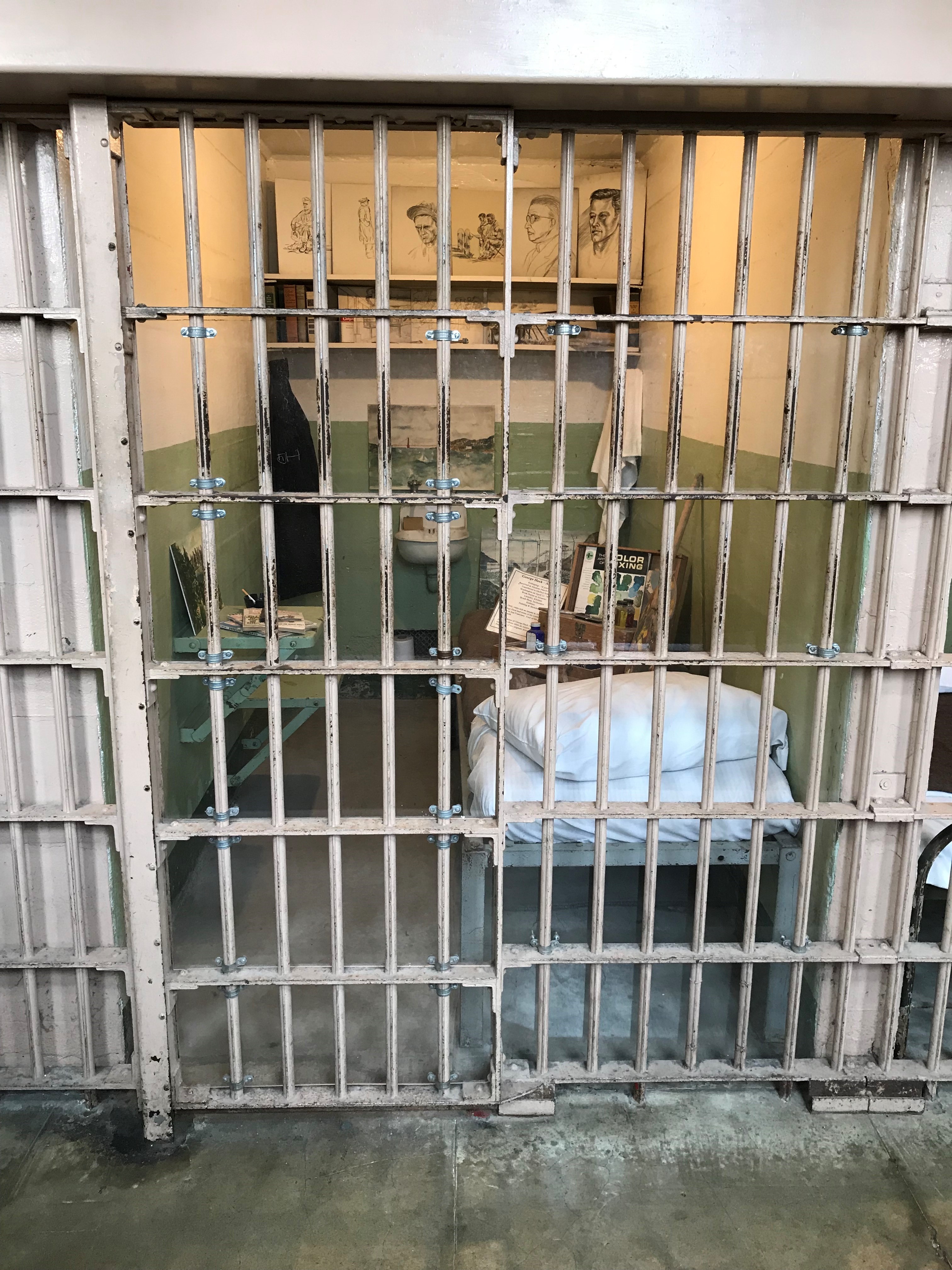 Alcatraz prison cell